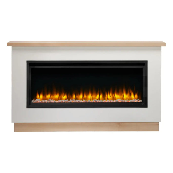 SimpliFire Modern Farmhouse Style Boyd Build-Out Kit for 50" Allusion Platinum SimpliFire