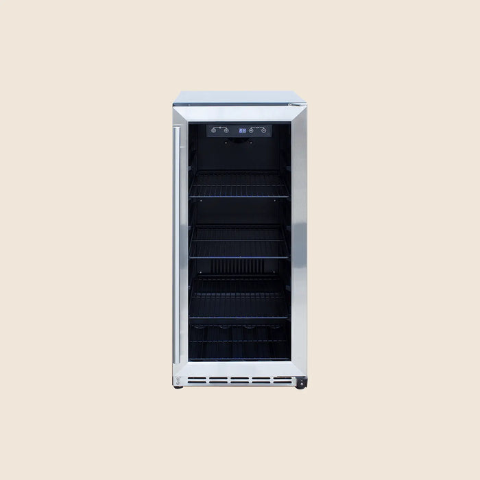Summerset 15" 3.2 Cu. Ft. Outdoor Refrigerator With Glass Door - RFR-15G Summerset
