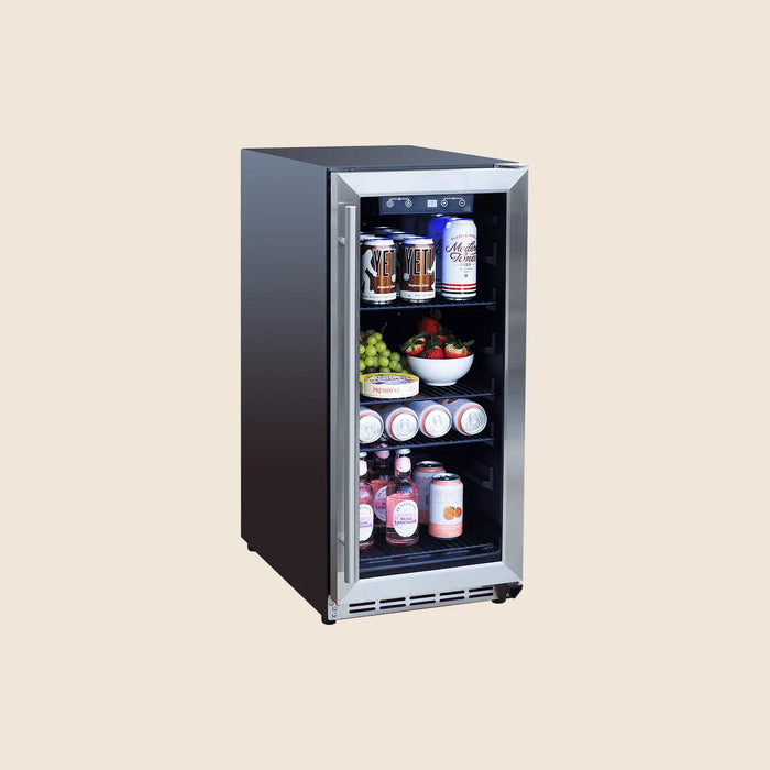 Summerset 15" 3.2 Cu. Ft. Outdoor Refrigerator With Glass Door - RFR-15G Summerset
