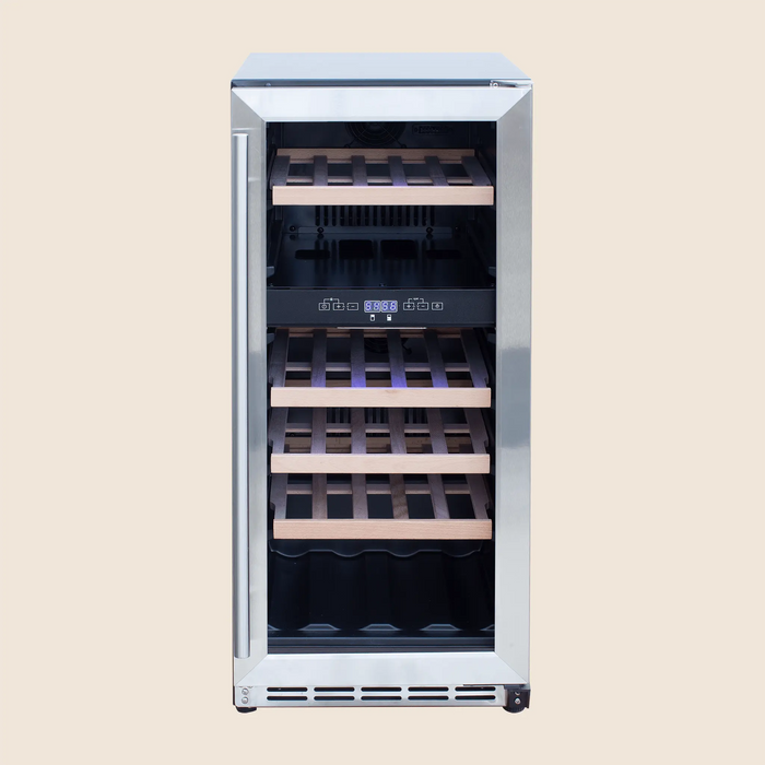 Summerset 15″ 3.2 Cu. Outdoor Rated Dual Zone Wine Cooler - RFR-15WD Summerset