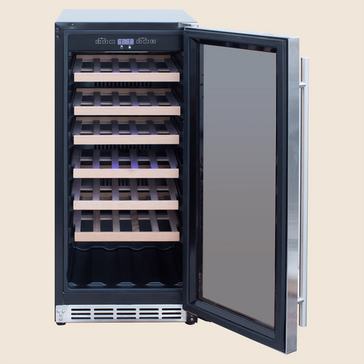 Summerset 15″ 3.2 Cu. Outdoor Rated Single Zone Wine Cooler - RFR-15W Summerset