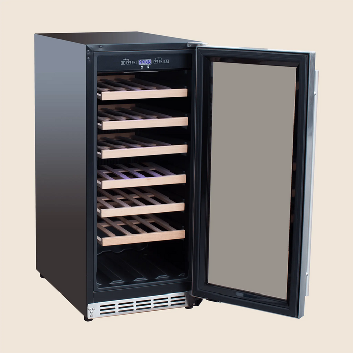Summerset 15″ 3.2 Cu. Outdoor Rated Single Zone Wine Cooler - RFR-15W Summerset