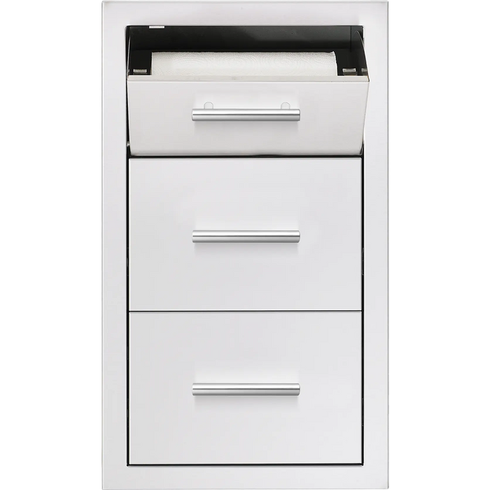 Summerset 17" 2 Drawer & Paper Towel Holder Combo - TDC-17 Summerset