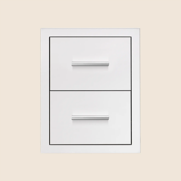 Summerset 17" Stainless Steel Masonry Double Drawer - DR2-17M Summerset