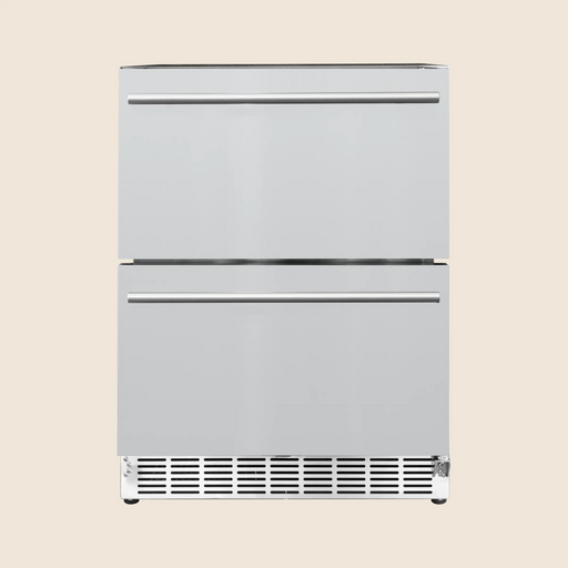 Summerset 24″ 5 Cu. Deluxe Outdoor Rated 2-Drawer Refrigerator - RFR-24DR2-A Summerset