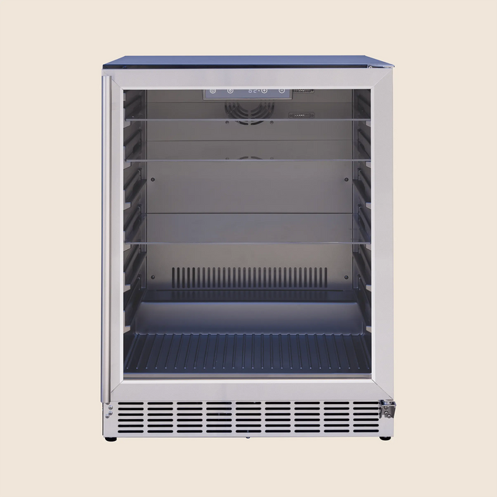 Summerset 24″ 5 Cu. Outdoor Rated Refrigerator w/ Glass Door - RFR-24G