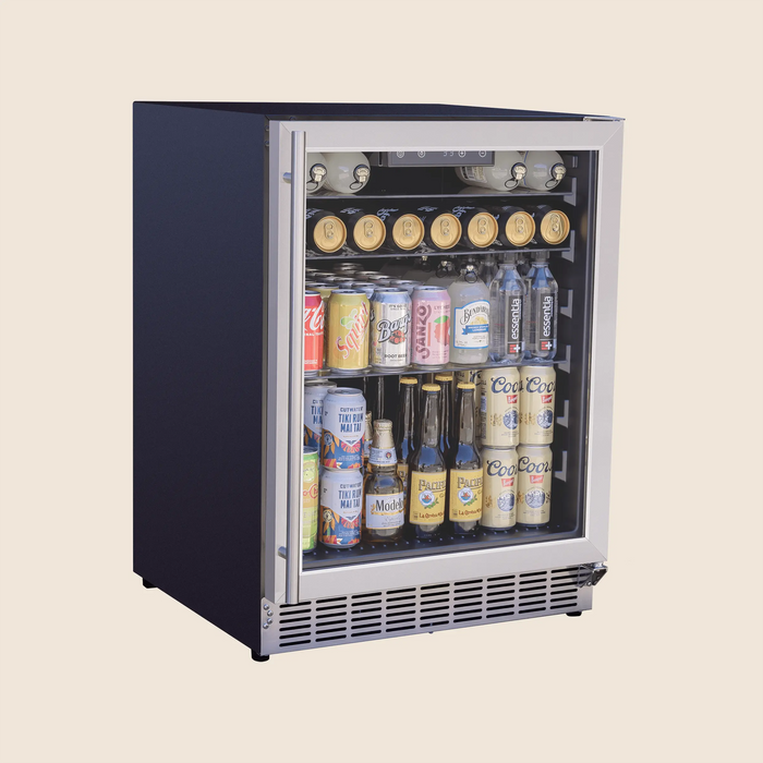 Summerset 24″ 5 Cu. Outdoor Rated Refrigerator w/ Glass Door - RFR-24G