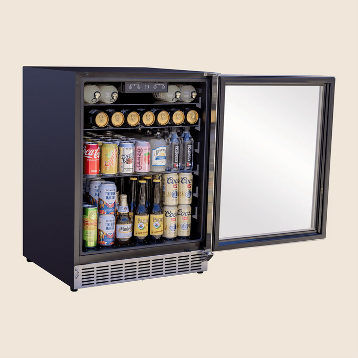 Summerset 24″ 5 Cu. Outdoor Rated Refrigerator w/ Glass Door - RFR-24G