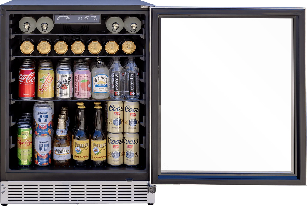 Summerset 24″ 5 Cu. Outdoor Rated Refrigerator w/ Glass Door - RFR-24G Summerset