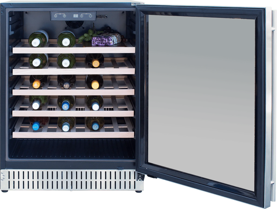 Summerset 24" 5.1 Cu. Ft. Outdoor Single Zone Wine Cooler - RFR-24W Summerset