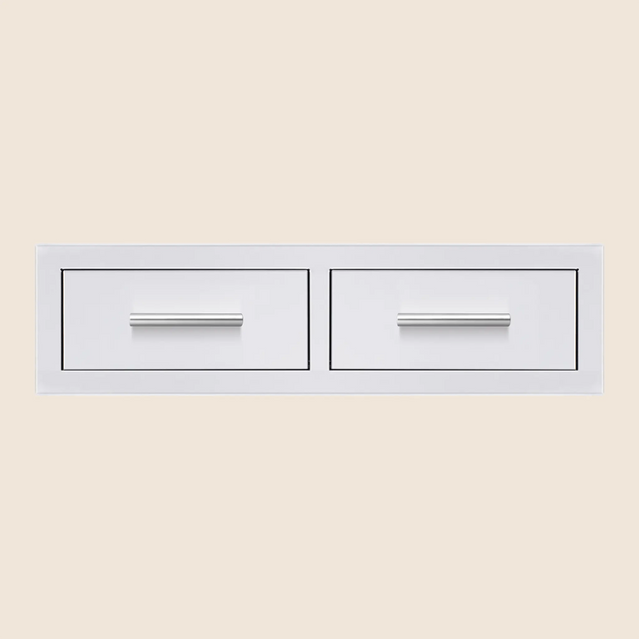 Summerset 32" Stainless Steel Horizontal Double Drawer - DR2-32H Summerset