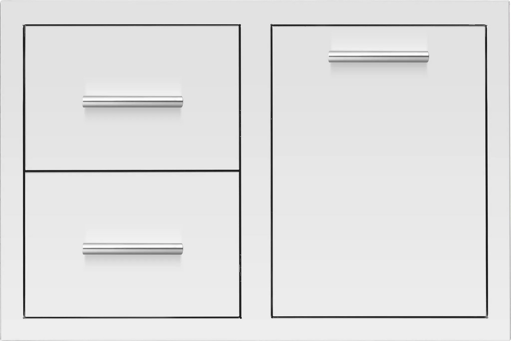 Summerset 33" 2 Drawer and Propane Tank Pullout Drawer Combo - DC2-33LP Summerset