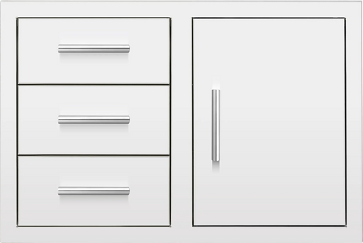 Summerset 33" Flush Mount Triple Drawer and Access Door Combo - DC3-33 Summerset