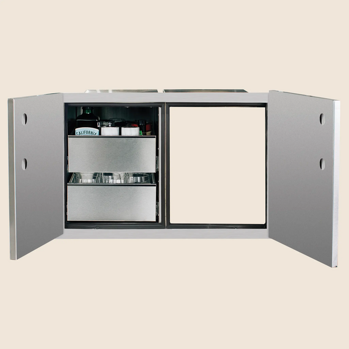 Summerset  36″ 2-Drawer Dry Storage Pantry & Access Door Combo - DP-36AC Summerset