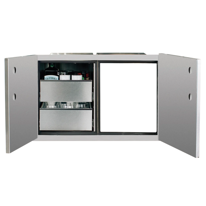 Summerset  36″ 2-Drawer Dry Storage Pantry & Access Door Combo - DP-36AC Summerset