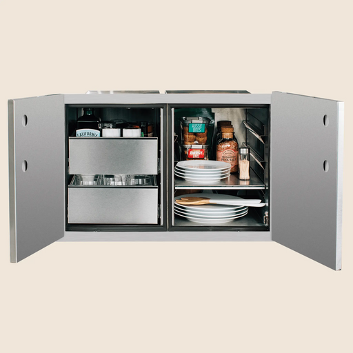 Summerset 36″ 2-Drawer Dry Storage Pantry & Enclosed Cabinet Combo - DP-36DC Summerset Dreamwood Living