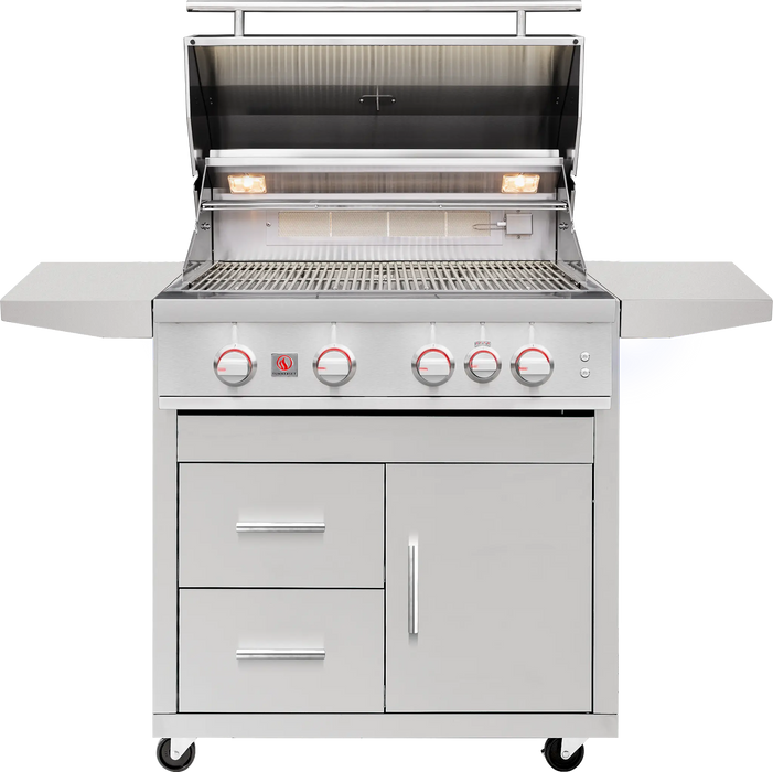 Summerset Deluxe Cart for 32″ TRL Pro Grill - CART-TRL32-DC Summerset Dreamwood Living