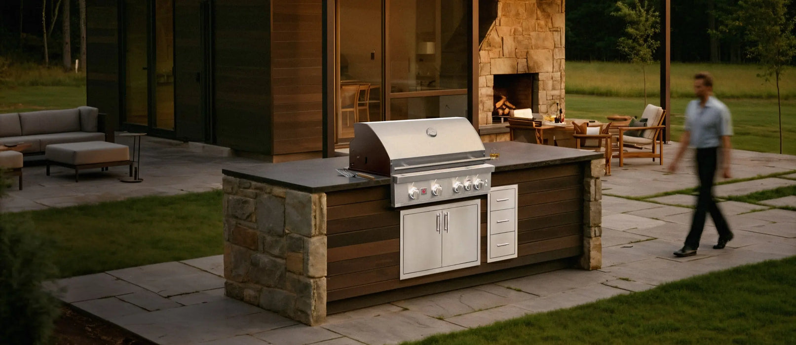 Summerset Sizzler Pro Built-In Double Side Burner - SB2PRO Summerset Dreamwood Living