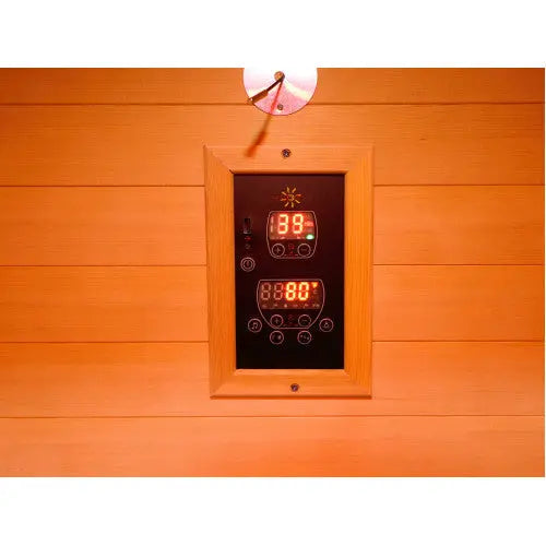 SunRay Bristow 2 Person Outdoor Traditional Sauna with Window - Canadian Hemlock SunRay Saunas
