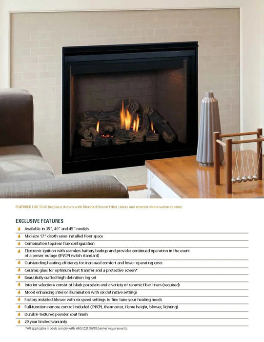 Superior DRT3535 Direct Vent Gas Fireplace Superior