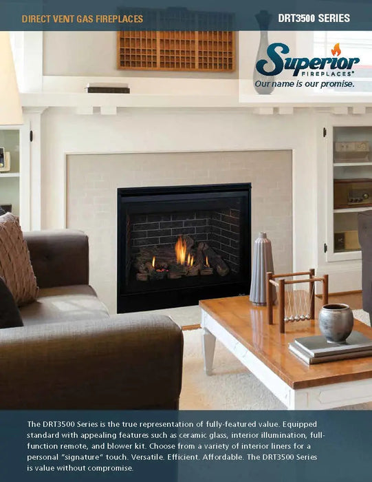 Superior DRT3535 Direct Vent Gas Fireplace Superior