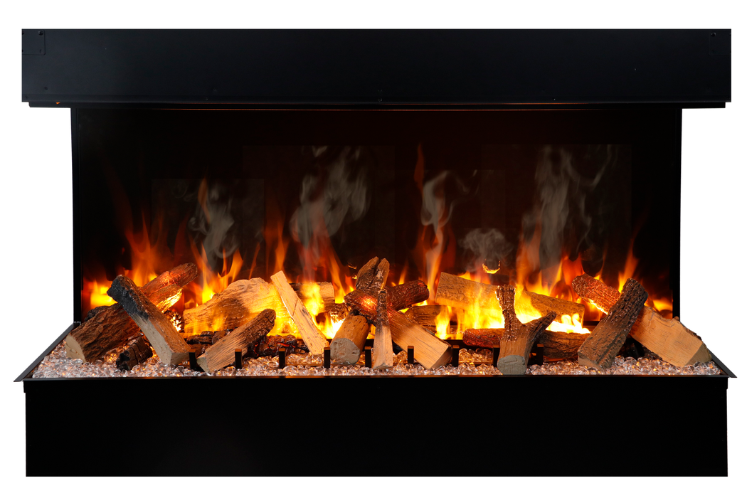 Amantii TruView Signature 3-Sided Glass Electric Fireplace