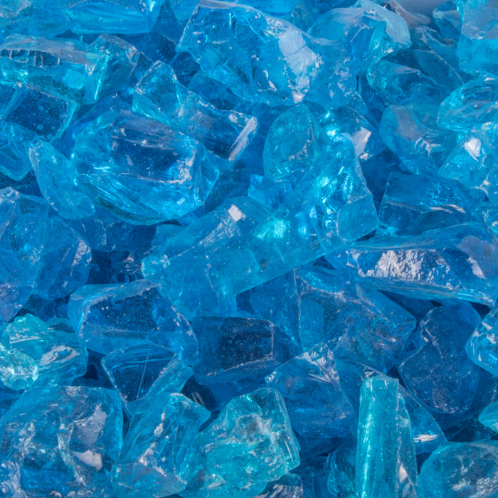 The Outdoor Plus Turquoise Fire Glass OPT-706
