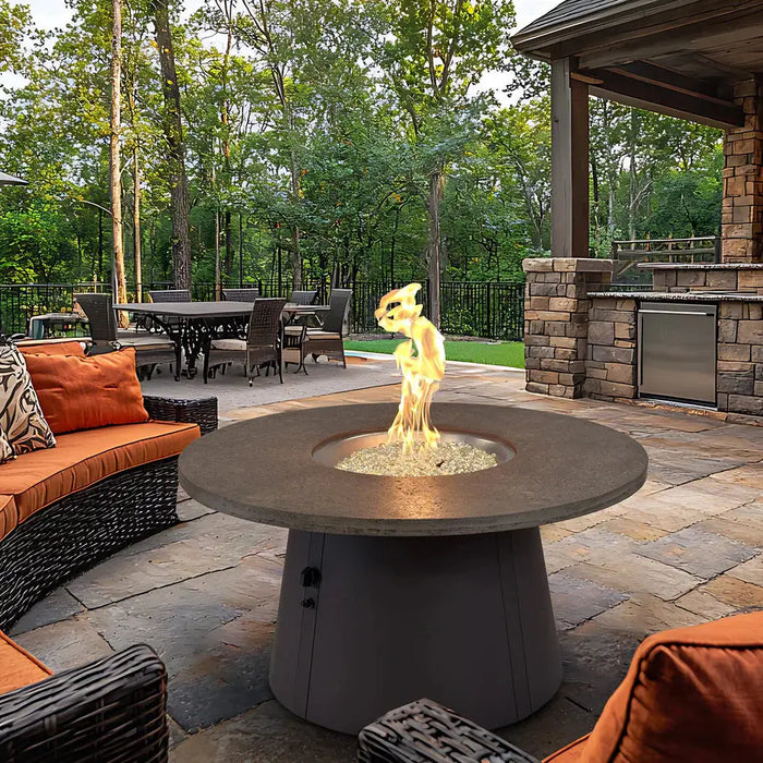 The Outdoor GreatRoom Company 48" Cirvalo Round Gas Fire Pit Table The Outdoor GreatRoom Company Dreamwood Living