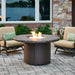 The Outdoor GreatRoom Company Beacon Round Gas Fire Pit Table - BC-20-MNB/BC-20-WO The Outdoor GreatRoom Company Dreamwood Living