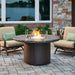 The Outdoor GreatRoom Company Beacon Round Gas Fire Pit Table - BC-20-MNB/BC-20-WO The Outdoor GreatRoom Company Dreamwood Living