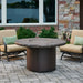 The Outdoor GreatRoom Company Beacon Round Gas Fire Pit Table - BC-20-MNB/BC-20-WO The Outdoor GreatRoom Company Dreamwood Living