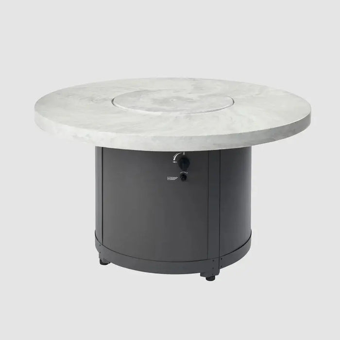 The Outdoor GreatRoom Company Beacon Round Gas Fire Pit Table - BC-20-MNB/BC-20-WO The Outdoor GreatRoom Company Dreamwood Living