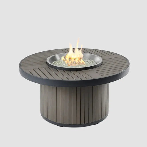 The Outdoor GreatRoom Company Brooks Round Taupe Fire Pit Table - BRK-20-19-K The Outdoor GreatRoom Company Dreamwood Living