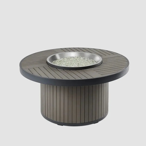 The Outdoor GreatRoom Company Brooks Round Taupe Fire Pit Table - BRK-20-19-K The Outdoor GreatRoom Company Dreamwood Living
