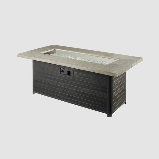The Outdoor GreatRoom Company Cedar Ridge Linear Gas Fire Pit Table - CR-1242-K The Outdoor GreatRoom Company Dreamwood Living