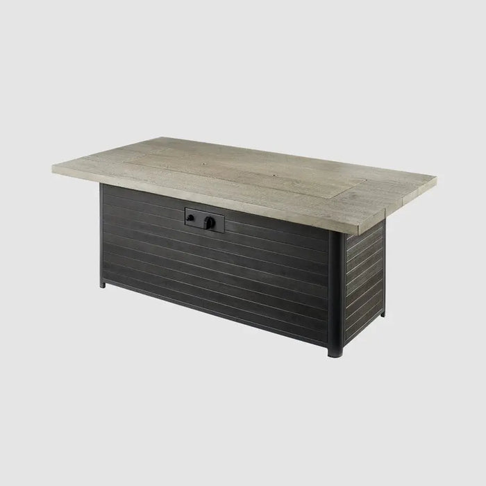 The Outdoor GreatRoom Company Cedar Ridge Linear Gas Fire Pit Table - CR-1242-K The Outdoor GreatRoom Company Dreamwood Living