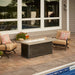 The Outdoor GreatRoom Company Cedar Ridge Linear Gas Fire Pit Table - CR-1242-K The Outdoor GreatRoom Company Dreamwood Living