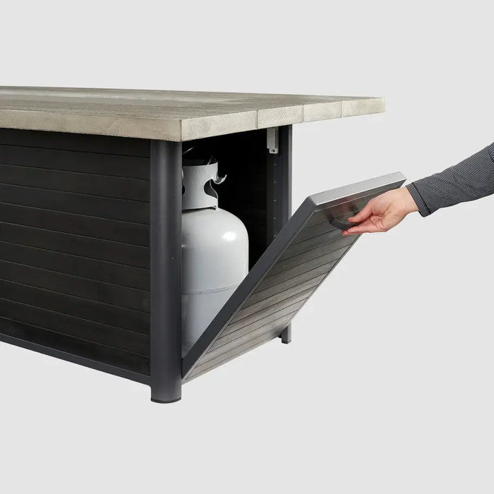 The Outdoor GreatRoom Company Cedar Ridge Linear Gas Fire Pit Table - CR-1242-K The Outdoor GreatRoom Company Dreamwood Living