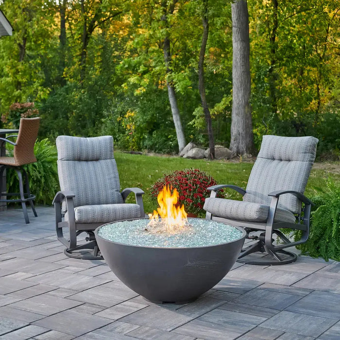 The Outdoor GreatRoom Company Cove Concrete Edge Gas Fire Pit Bowl 42" The Outdoor GreatRoom Company Dreamwood Living