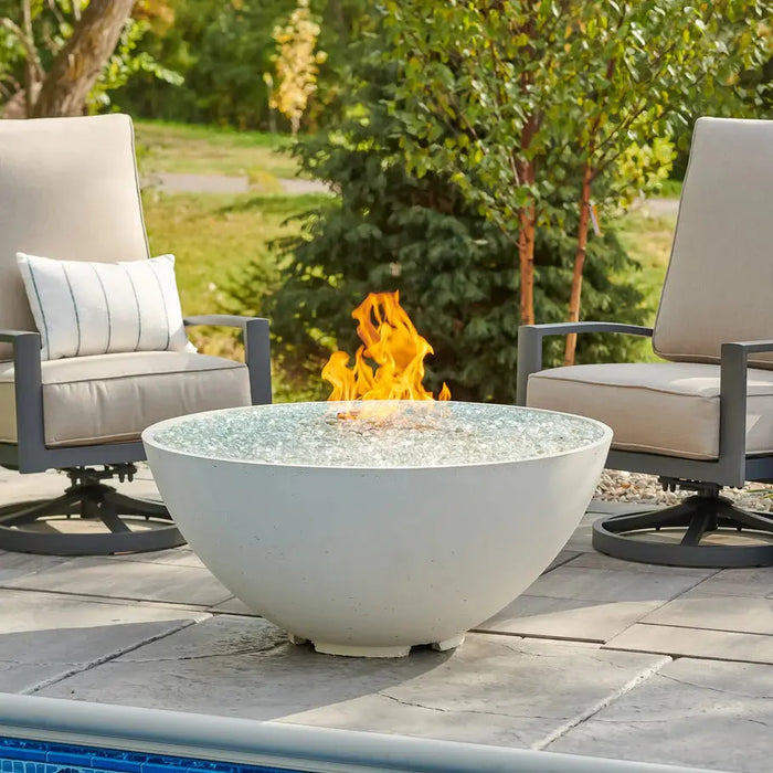 The Outdoor GreatRoom Company Cove Concrete Edge Gas Fire Pit Bowl 42" The Outdoor GreatRoom Company Dreamwood Living