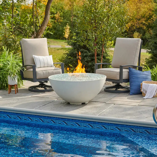 The Outdoor GreatRoom Company Cove Concrete Edge Gas Fire Pit Bowl 42" The Outdoor GreatRoom Company Dreamwood Living