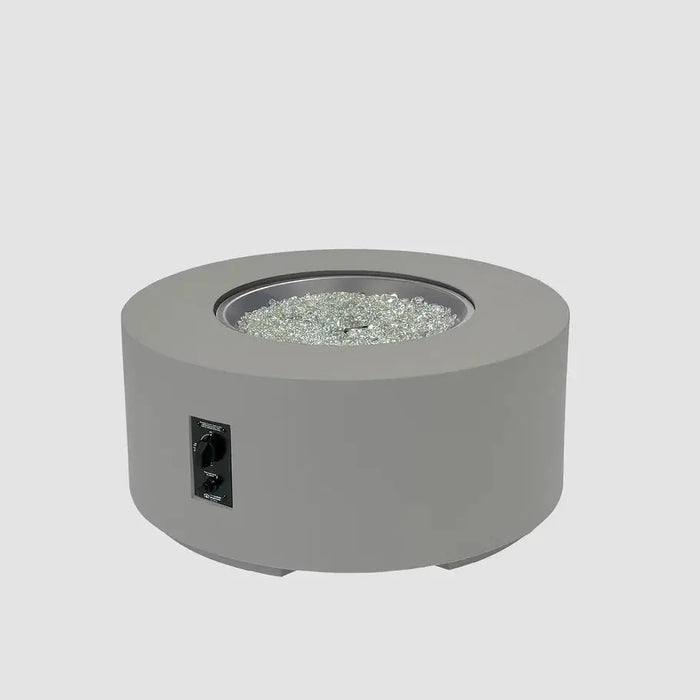 The Outdoor GreatRoom Company Cove Concrete Round Gas Fire Pit Table The Outdoor GreatRoom Company Dreamwood Living