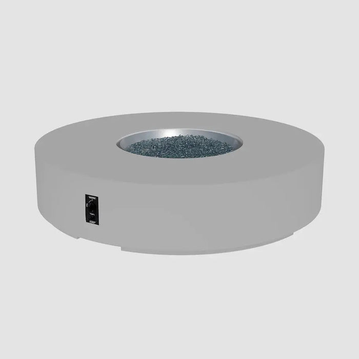 The Outdoor GreatRoom Company Cove Concrete Round Gas Fire Pit Table The Outdoor GreatRoom Company Dreamwood Living