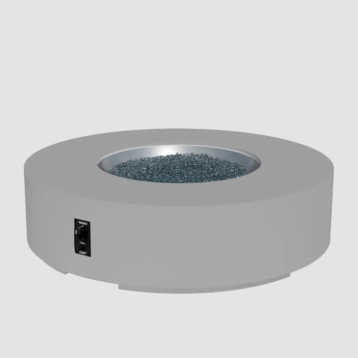 The Outdoor GreatRoom Company Cove Concrete Round Gas Fire Pit Table The Outdoor GreatRoom Company Dreamwood Living