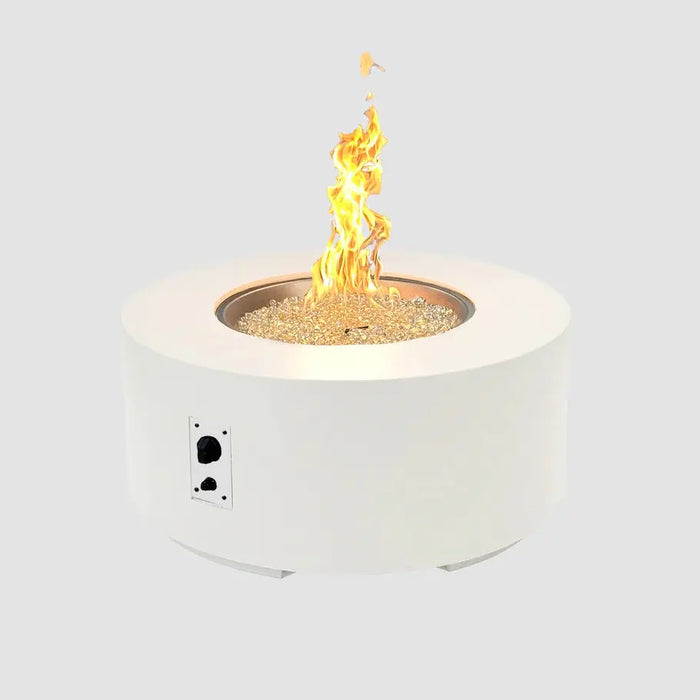 The Outdoor GreatRoom Company Cove Concrete Round Gas Fire Pit Table The Outdoor GreatRoom Company Dreamwood Living
