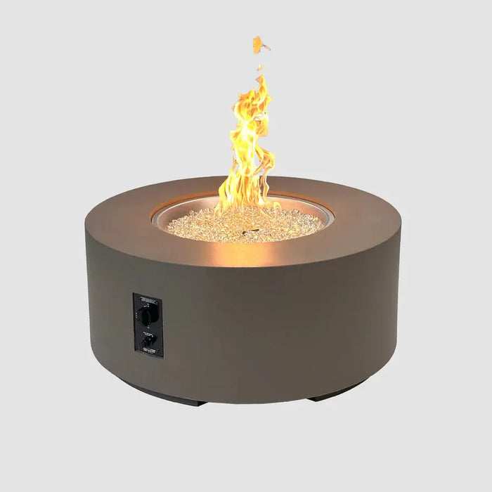 The Outdoor GreatRoom Company Cove Concrete Round Gas Fire Pit Table The Outdoor GreatRoom Company Dreamwood Living
