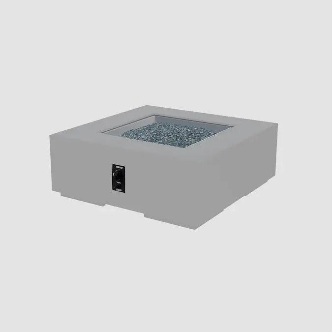 The Outdoor GreatRoom Company Cove Concrete Square Gas Fire Pit Table The Outdoor GreatRoom Company Dreamwood Living