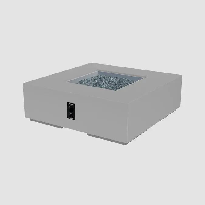 The Outdoor GreatRoom Company Cove Concrete Square Gas Fire Pit Table The Outdoor GreatRoom Company Dreamwood Living