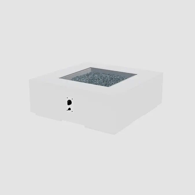 The Outdoor GreatRoom Company Cove Concrete Square Gas Fire Pit Table The Outdoor GreatRoom Company Dreamwood Living