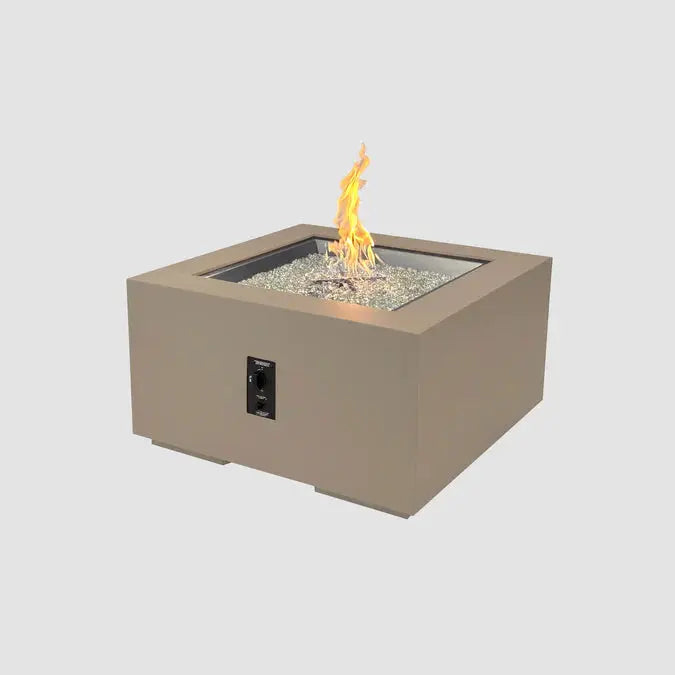 The Outdoor GreatRoom Company Cove Concrete Square Gas Fire Pit Table The Outdoor GreatRoom Company Dreamwood Living